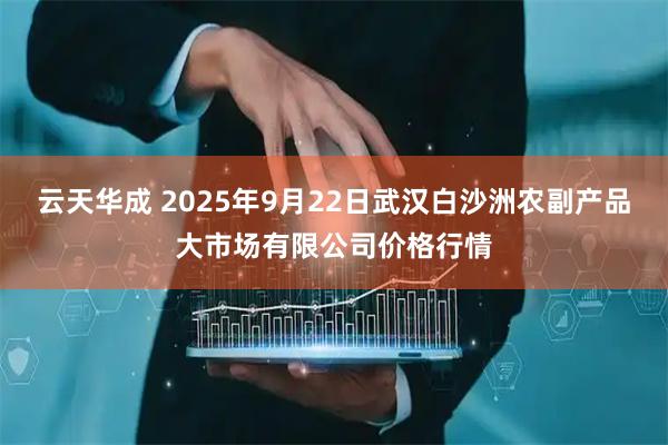 云天华成 2025年9月22日武汉白沙洲农副产品大市场有限公司价格行情