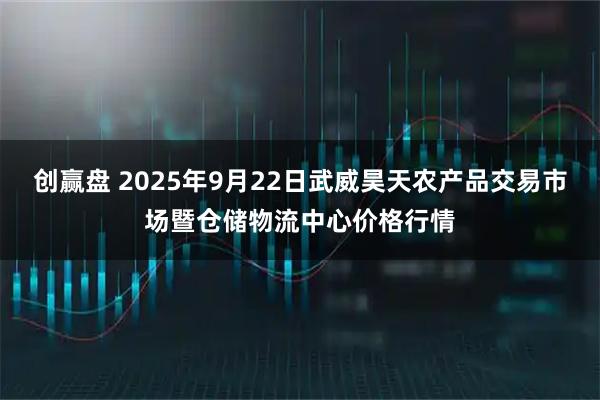 创赢盘 2025年9月22日武威昊天农产品交易市场暨仓储物流中心价格行情