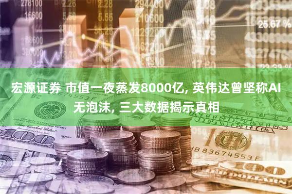宏源证券 市值一夜蒸发8000亿, 英伟达曾坚称AI无泡沫, 三大数据揭示真相