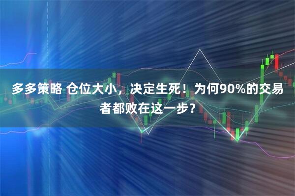 多多策略 仓位大小，决定生死！为何90%的交易者都败在这一步？